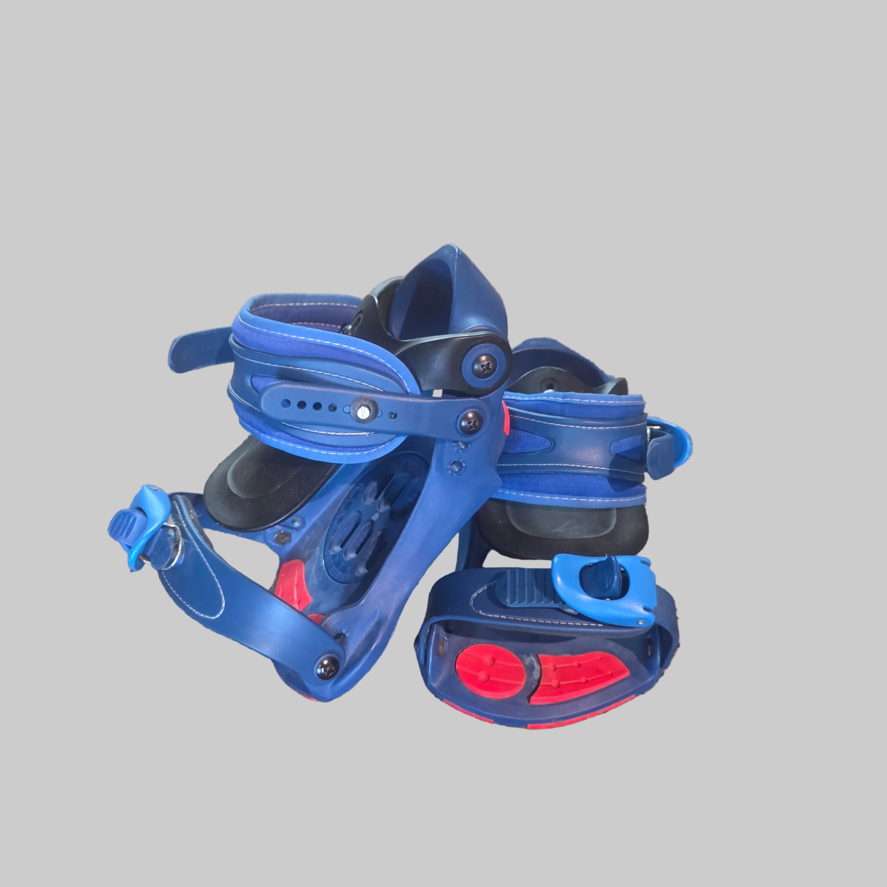 Salomon Snowboard Bindings-Blue/Red-Used
