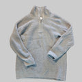 Oliver Charles 100% Khullu Yak Wool Men's Quarter-Zip Sweater-Medium-Gray-Used