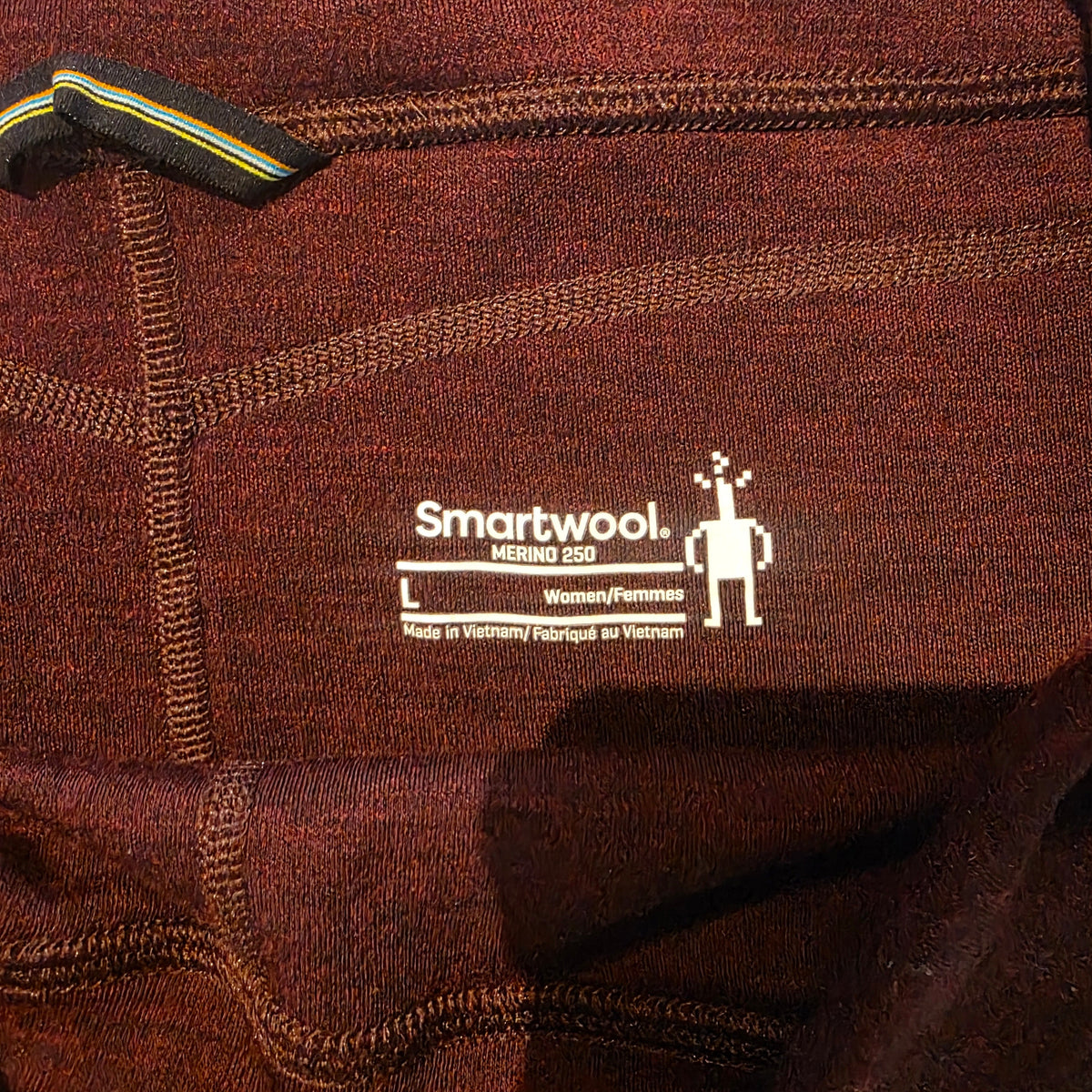 Smartwool-Women’s Large Merino 250 Base Layer Bottoms – Burgundy