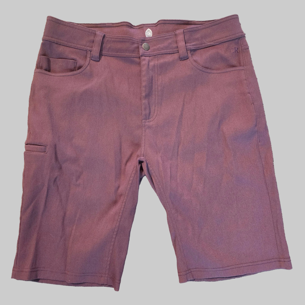 Club Ride Men’s Mountain Bike Shorts – Large – Burgundy – Used