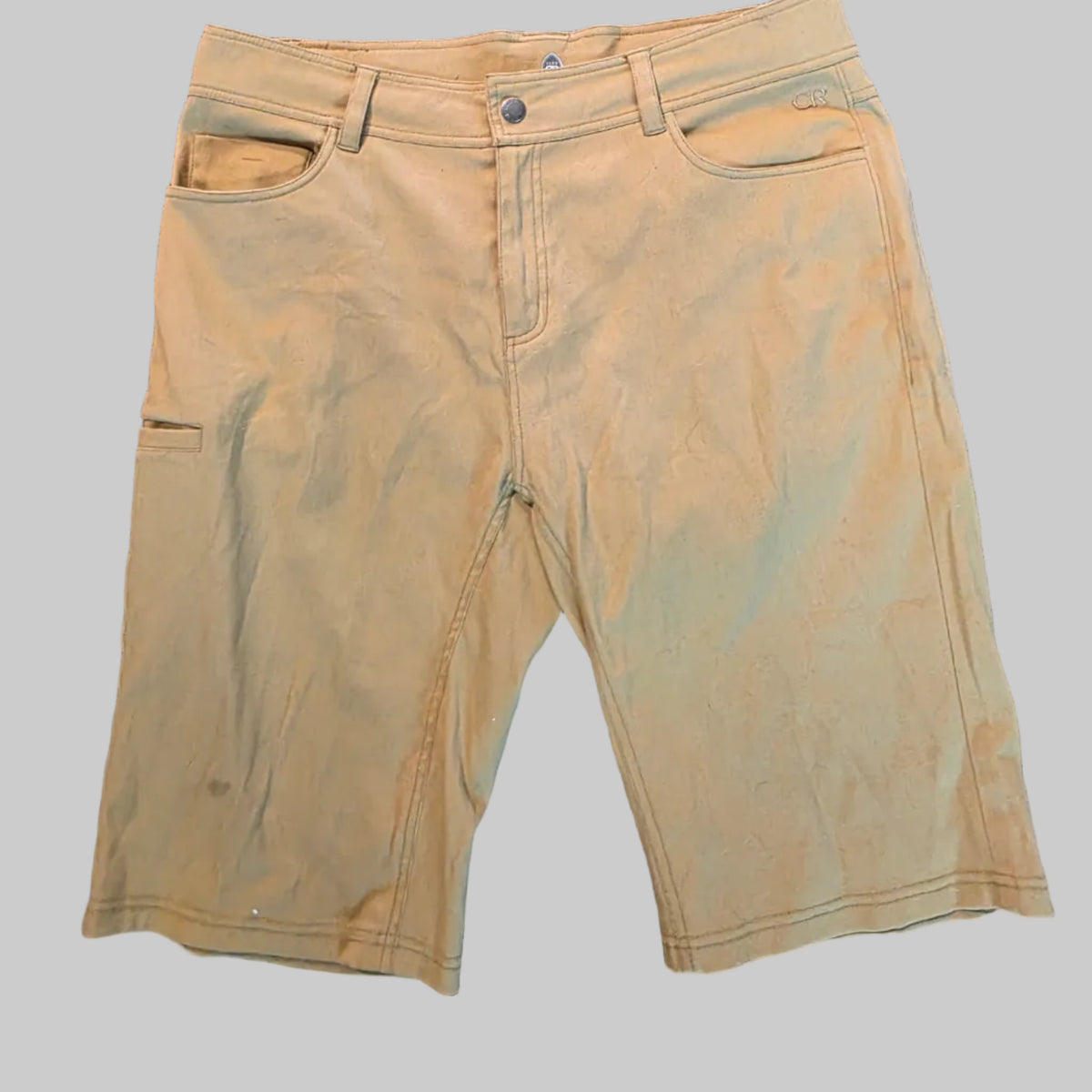 Club Ride Men’s Mountain Bike Shorts – Large – Tan – Used