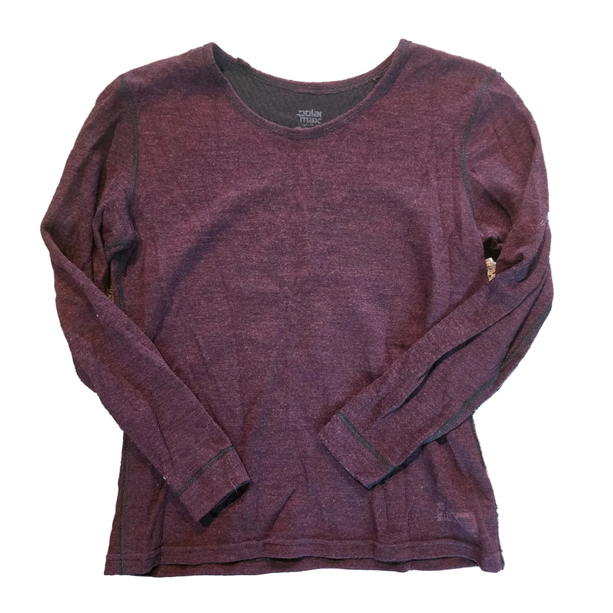 Polarmax women's burgundy long sleeve thermal top