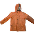 Orvis men's orange hooded field jacket