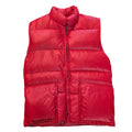Vintage red puffer vest front