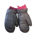 Brown leather mittens