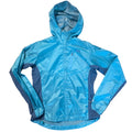 Outdoor Research turquoise hooded jacket front