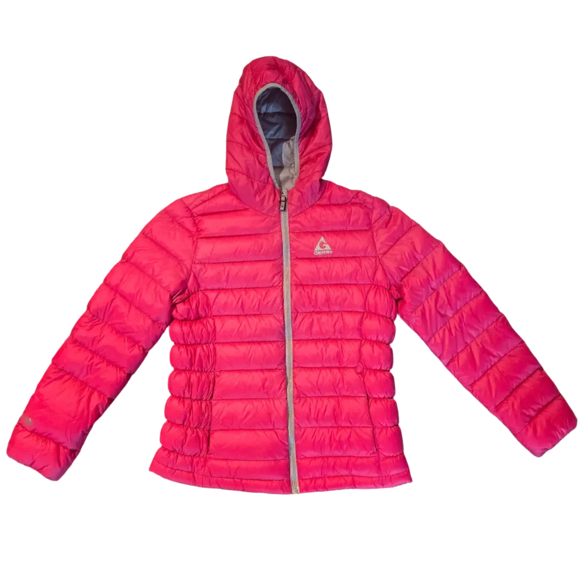 Gerry pink hooded down jacket