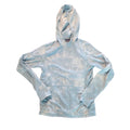Light blue tie-dye Patagonia hooded pullover