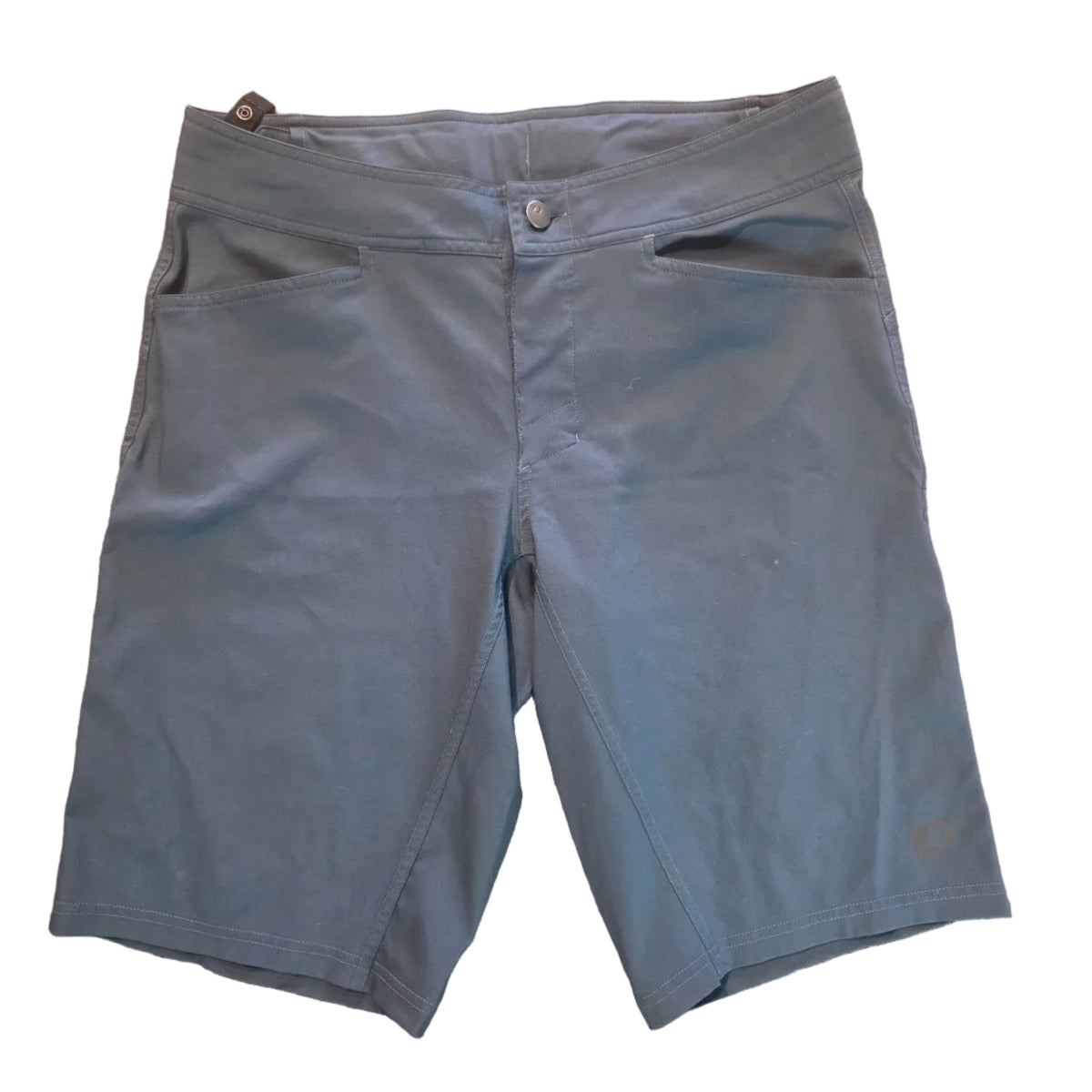 Women's slate-blue mountain bike shorts front