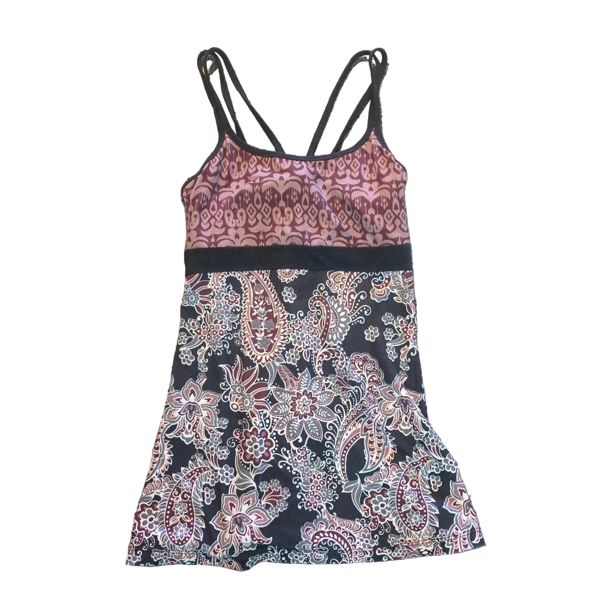 prAna women's patterned strappy tank top size medium