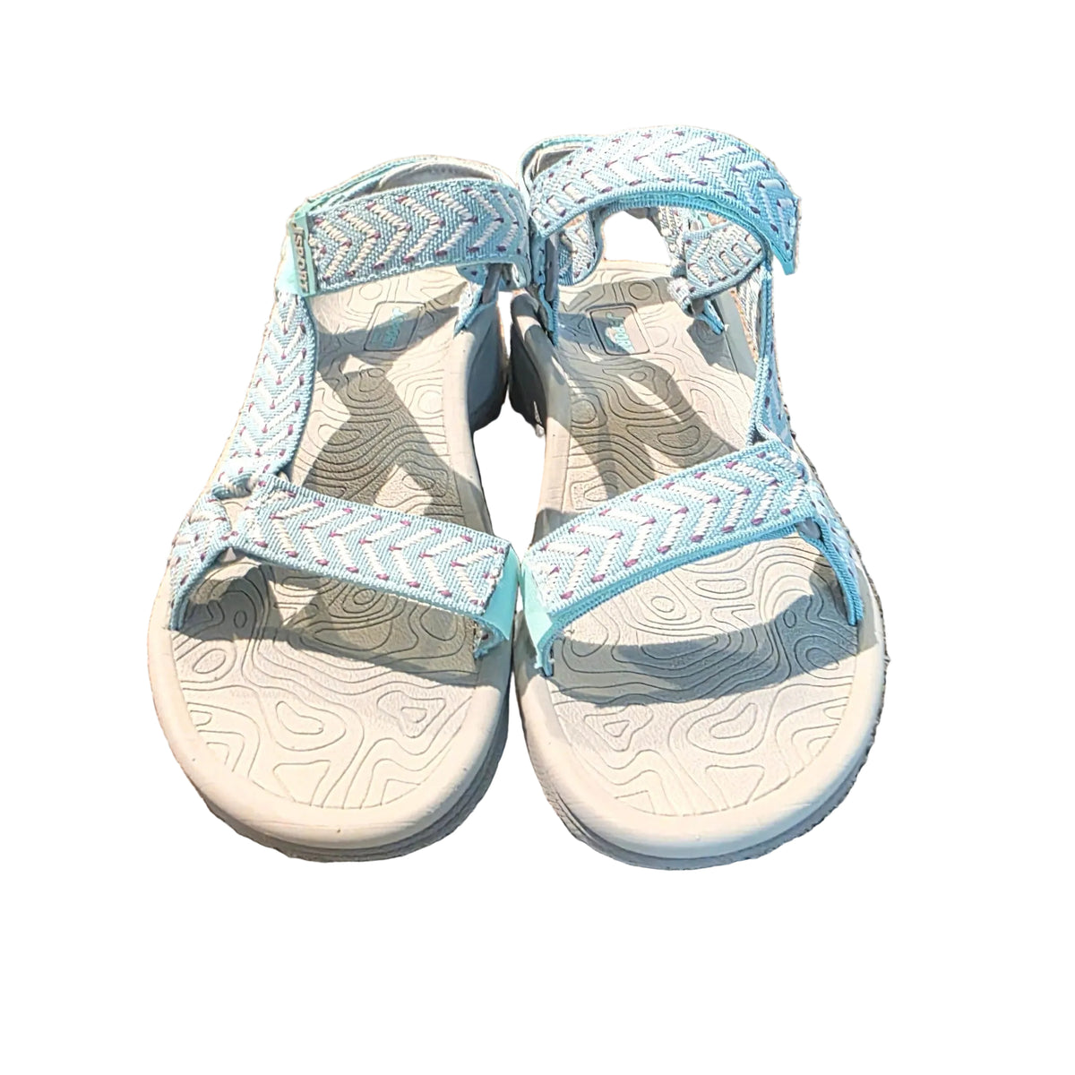 Front view of sandals