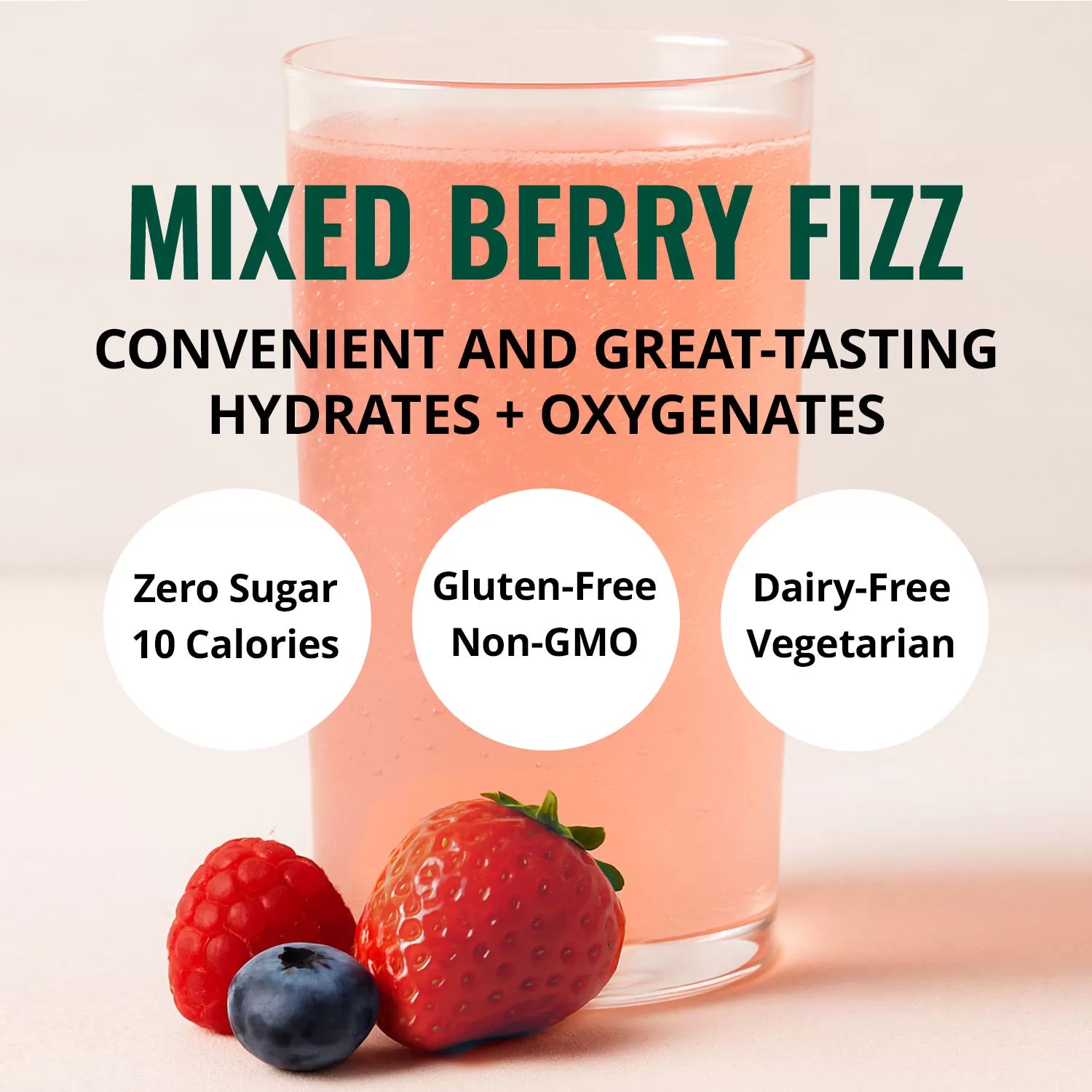 Boost Oxygen-Electrolyte Drink Mix – Mixed Berry Fizz (6 Packets)