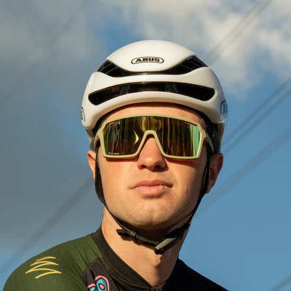Optic Nerve-FixiePHENOM Matte Green w/ Brown Lens Gold Mirror