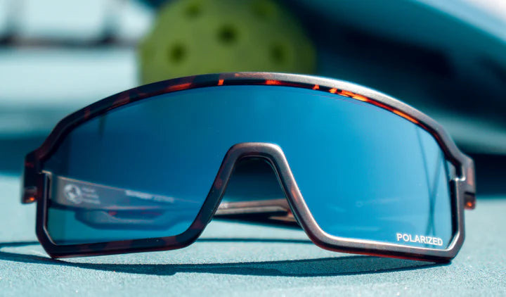 Optic Nerve-Scraggy Matte  Tortoise w/ Polarized Smoke Lens Silver Mirror