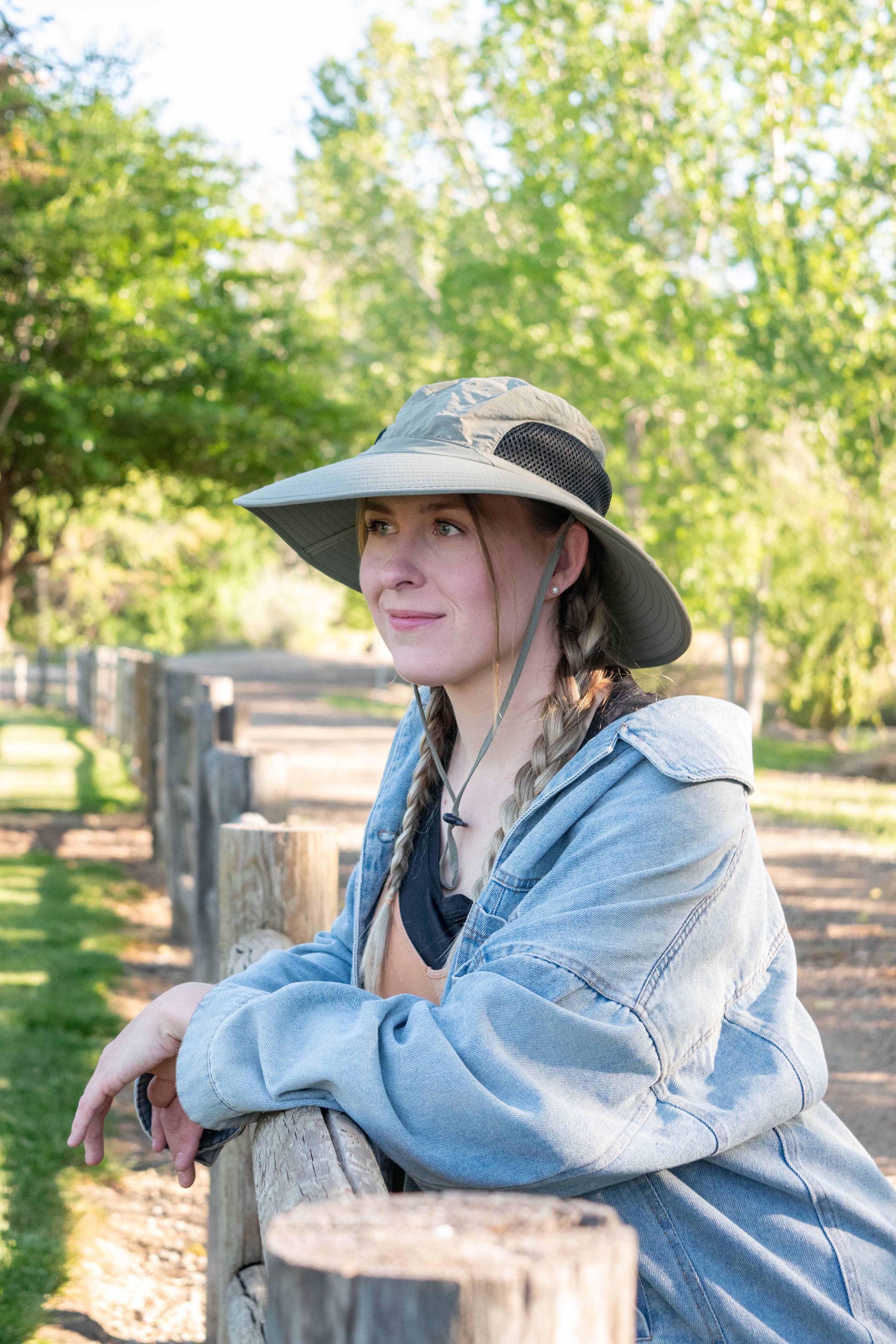 Wide Brim Vented Boonie w/ Adjustable Chin Strap