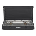 Primus portable gas stove with two burners on a white background