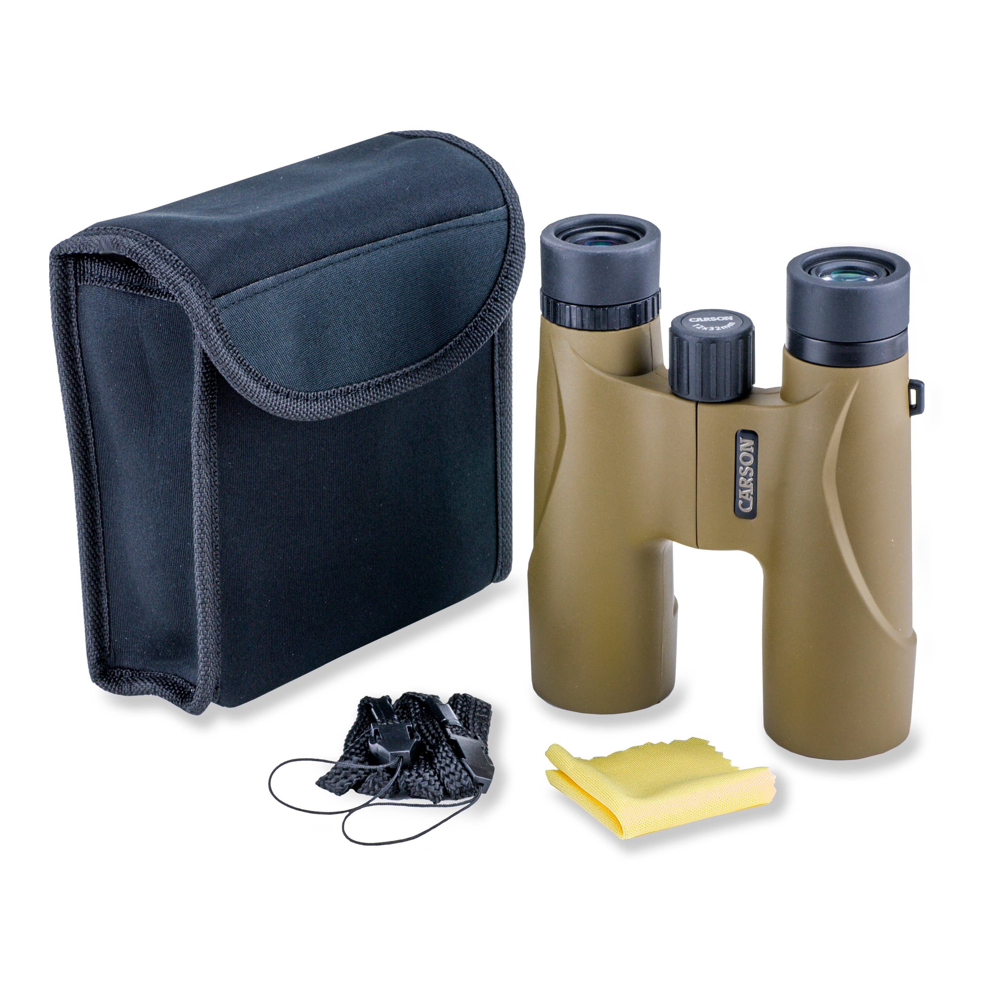 Stinger™ 12x32mm Compact Multi Coated Binoculars, Olive Grn