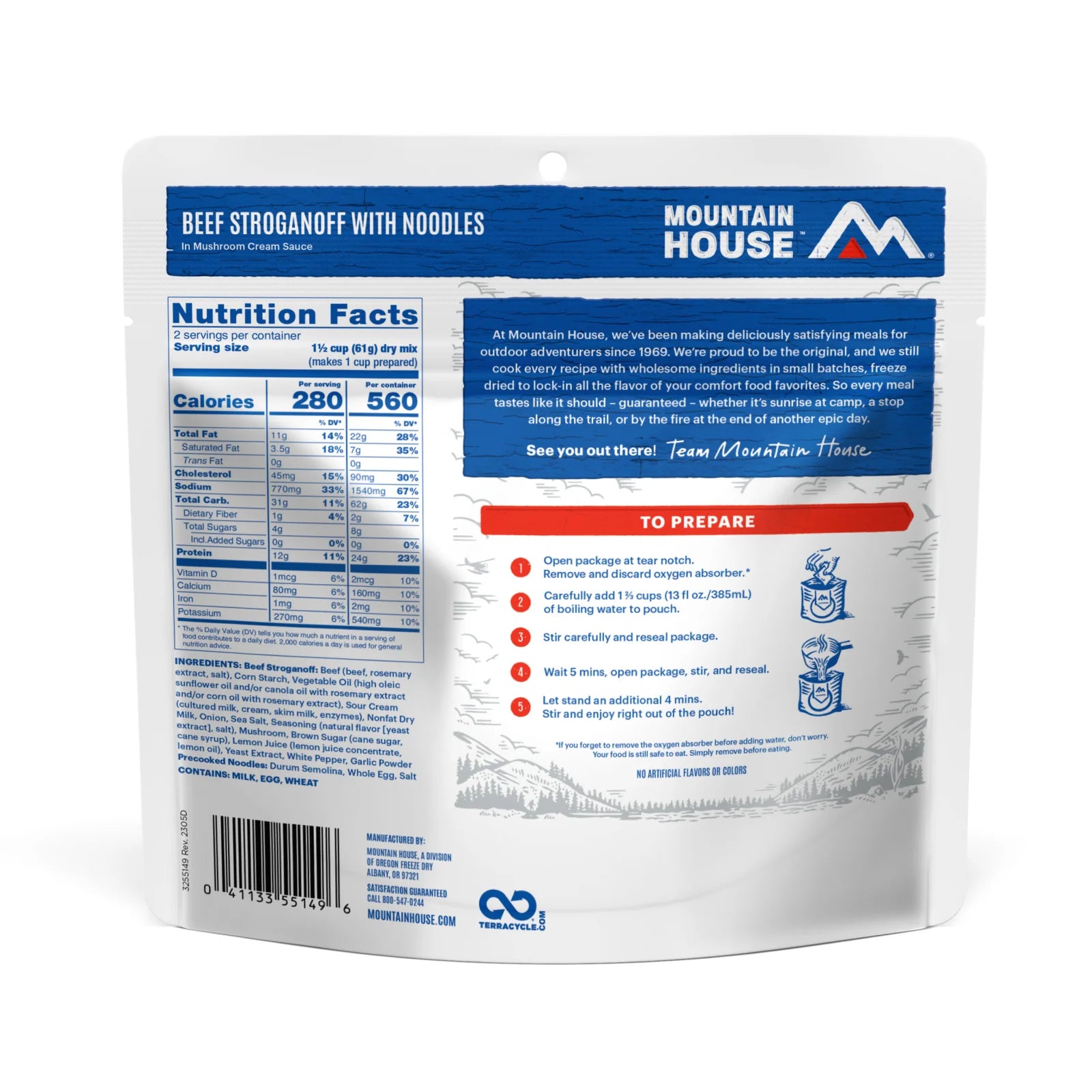 Mountain House-Beef Stroganoff with Noodles