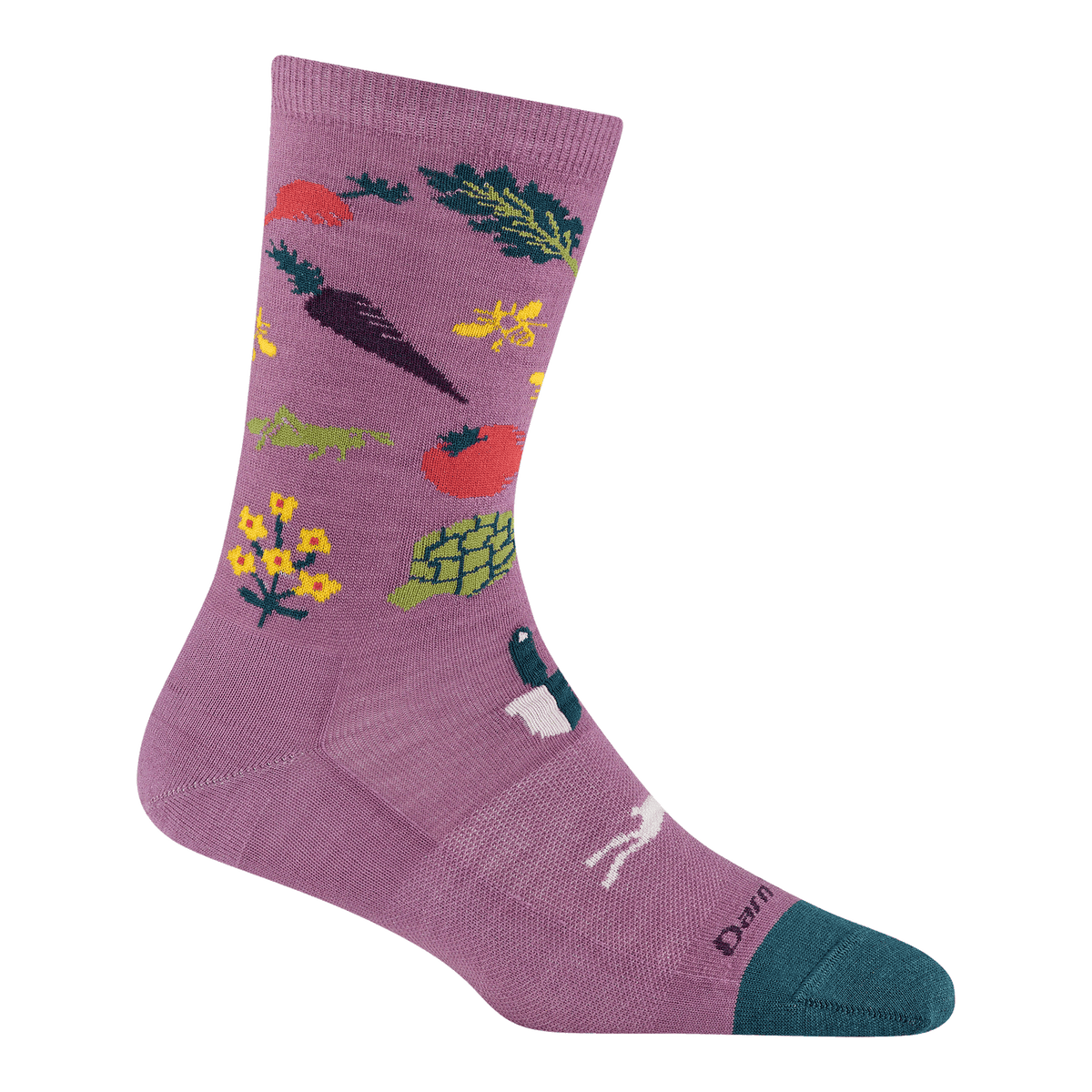 Darn Tough Farmer's Market Crew Lightweight Women's sock in Violet