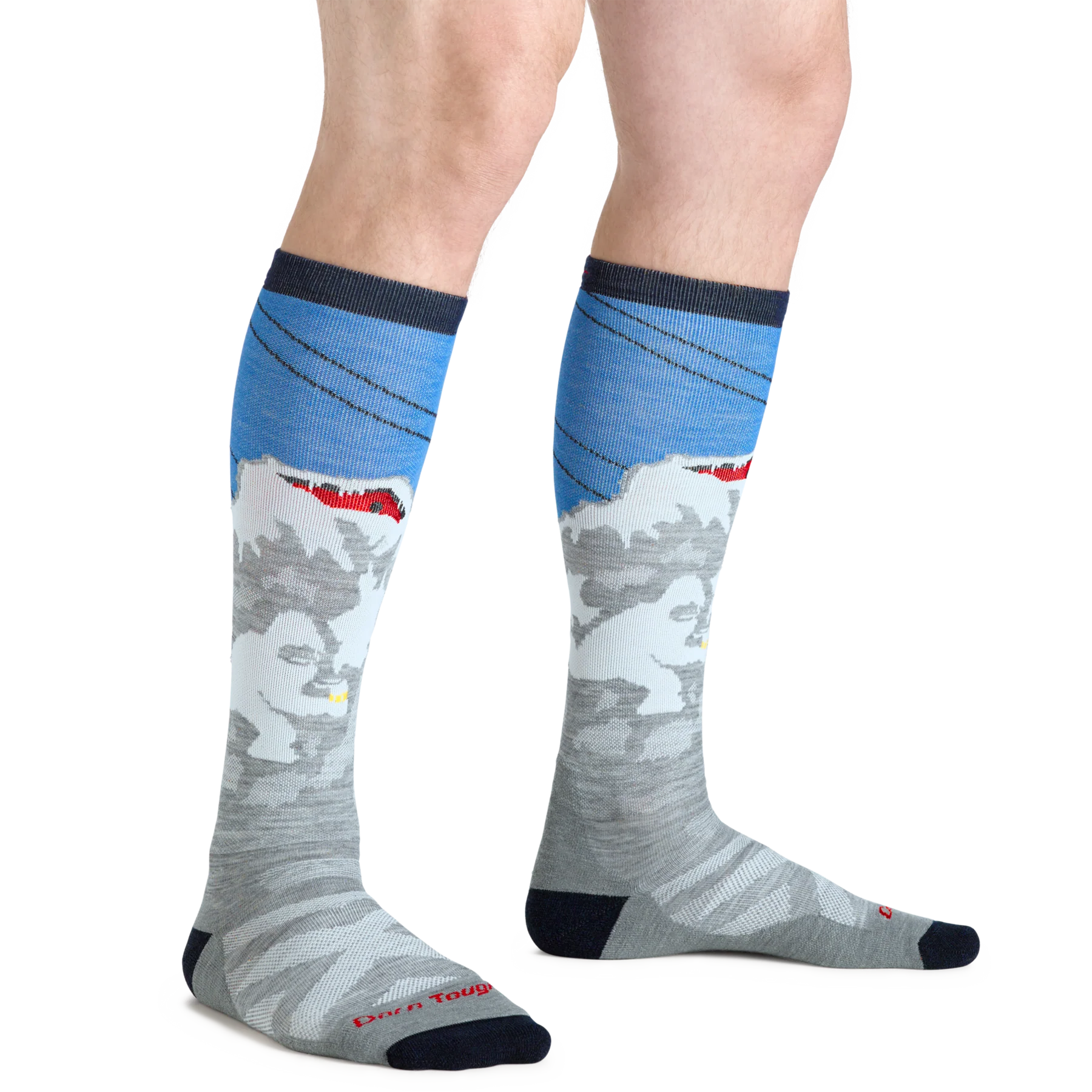 Darn Tough - Snow Heady Yeti Over-The-Calf Midweight Cushion Men's