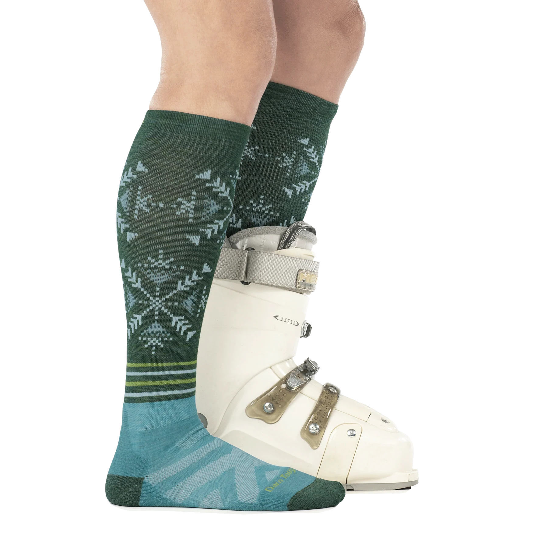 Darn Tough - Snow Snowfall Over-The-Calf Midweight Cushion Women's