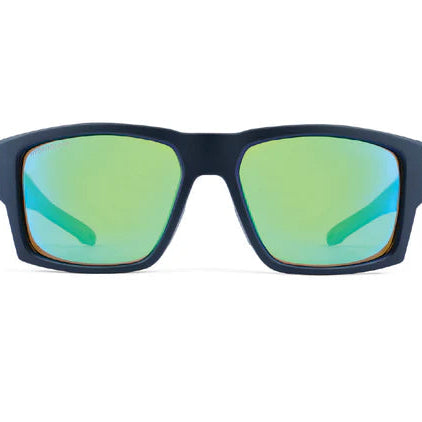 Optic Nerve-Caddo Matte Gray Tortuga w/ HYDROGLARE Polarized Smoke Lens Ice Blue Mirror