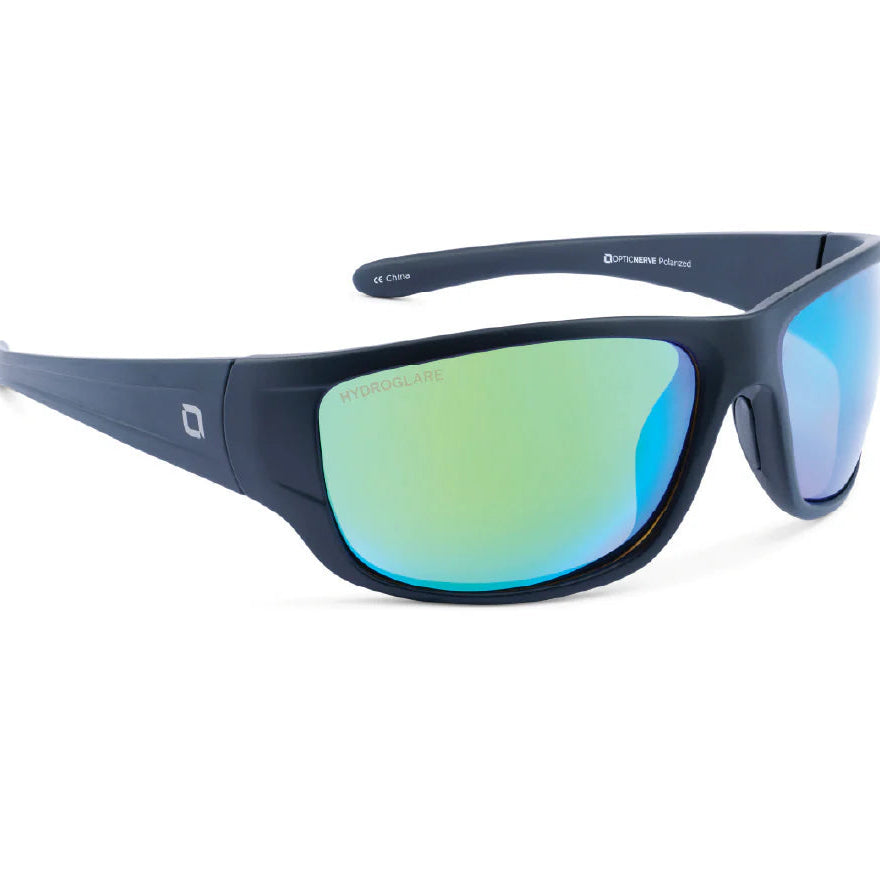 Optic Nerve-Contra Matte Black w/ HYDROGLARE Polarized Brown Lens Green Mirror