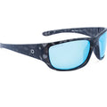 Optic Nerve-Contra Matte Gray Tortuga w/ HYDROGLARE Polarized Smoke Lens Ice Blue Mirror