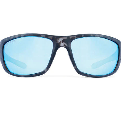 Optic Nerve-Contra Matte Gray Tortuga w/ HYDROGLARE Polarized Smoke Lens Ice Blue Mirror