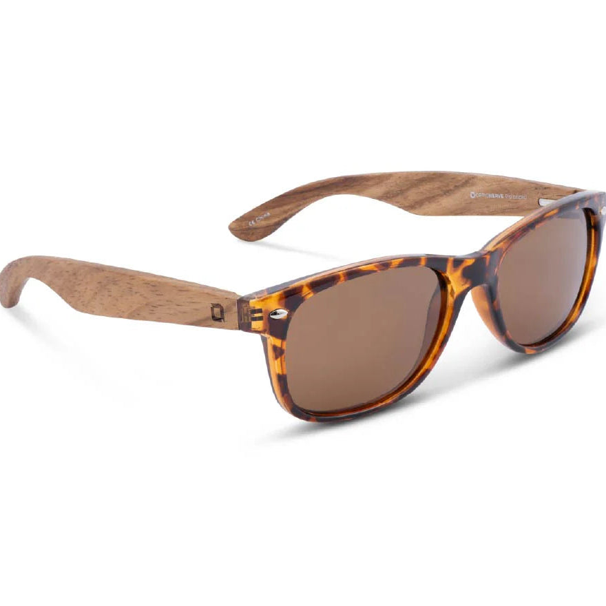 Optic Nerve-Cruzin Shiny Tortoise + Wood w/ Polarized Brown Lens