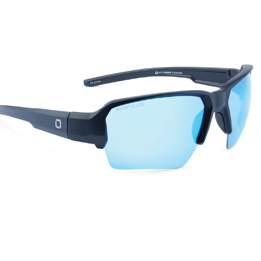 Optic Nerve-Durango Matte Black w/ HYDROGLARE Polarized Smoke Lens Ice Blue Mirror
