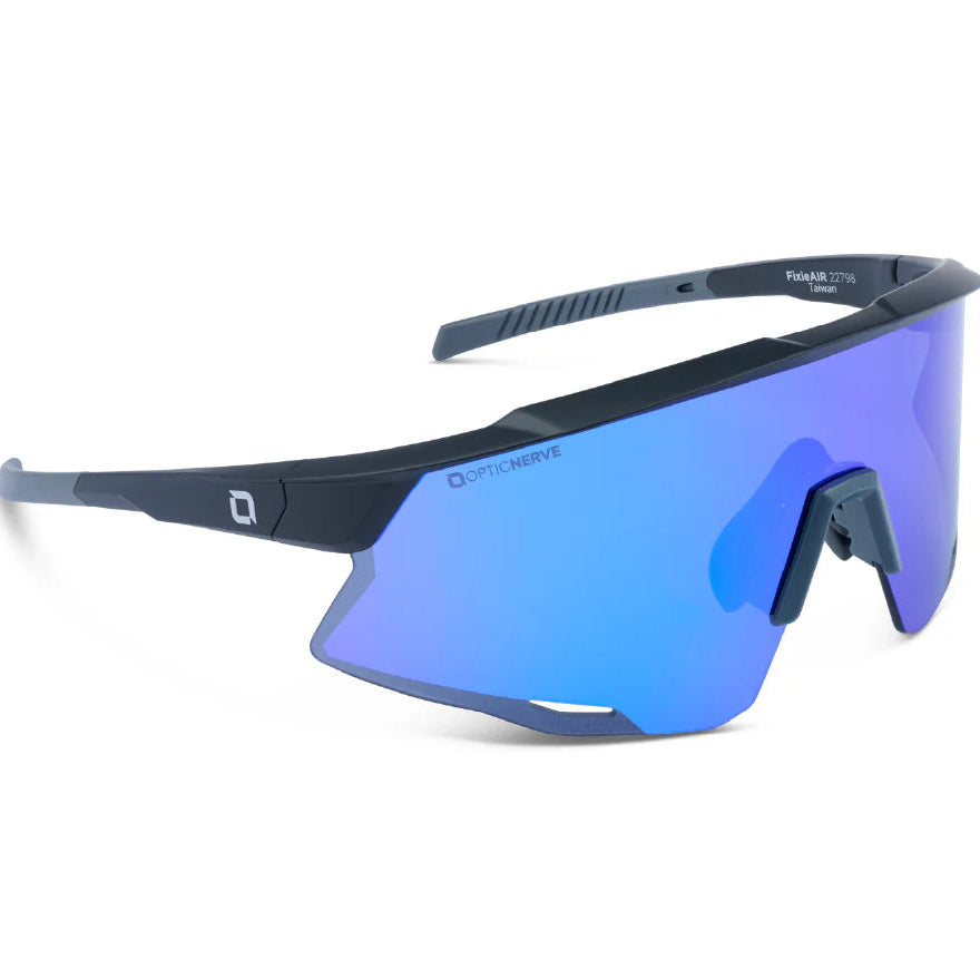Optic Nerve-FixieAIR Matte Black w/ Brown Lens Blue Mirror