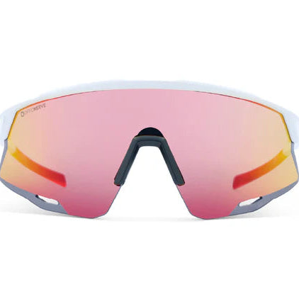 Optic Nerve-FixieAIR Shiny White w/ Smoke Lens Red Mirror