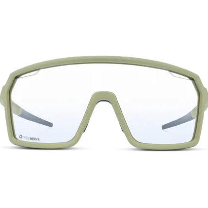 Optic Nerve-FixiePHENOM Matte Green w/ Brown Lens Gold Mirror