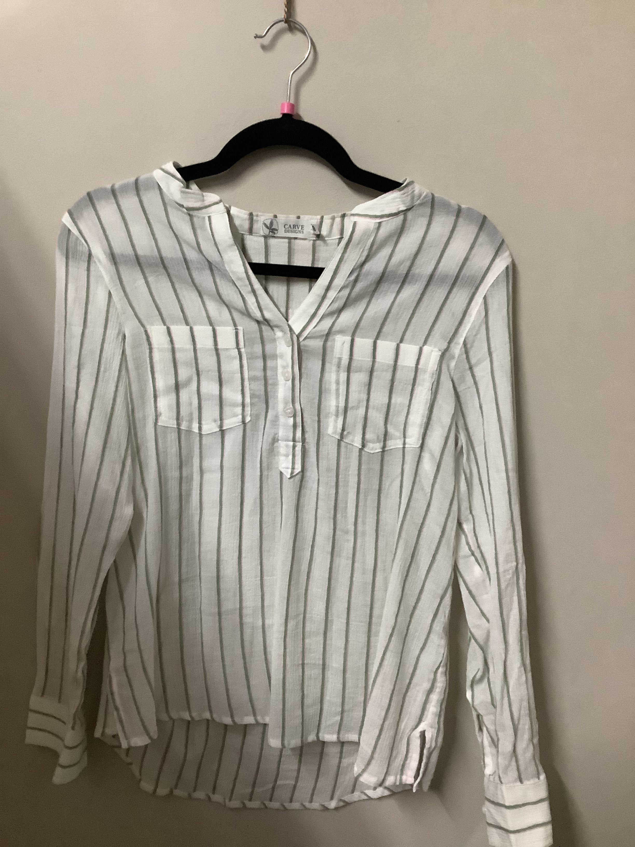 CONSIGNMENT COTTON LS CARVE SHIRT 032526