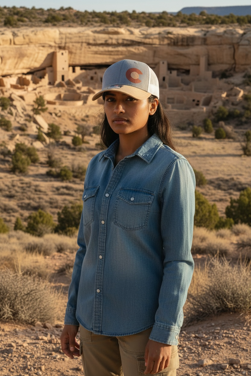 Colorado C Trucker Hat Beige/Amber/Charcoal