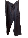 Front view Columbia black women's cargo sweatpants XL