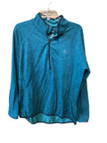 L.L.Bean teal quarter zip pullover front