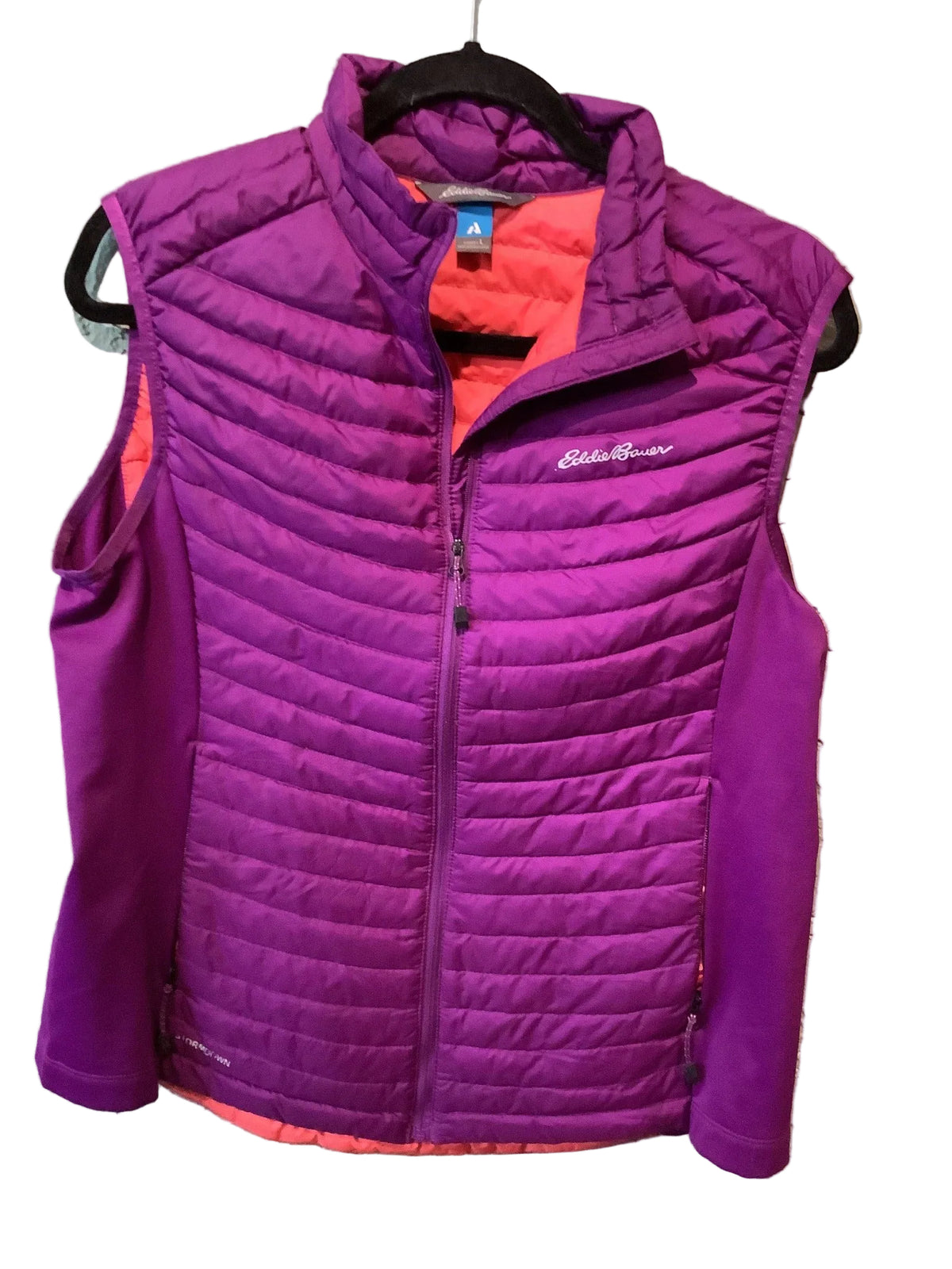 Purple Eddie Bauer First Ascent women's insulated vest front