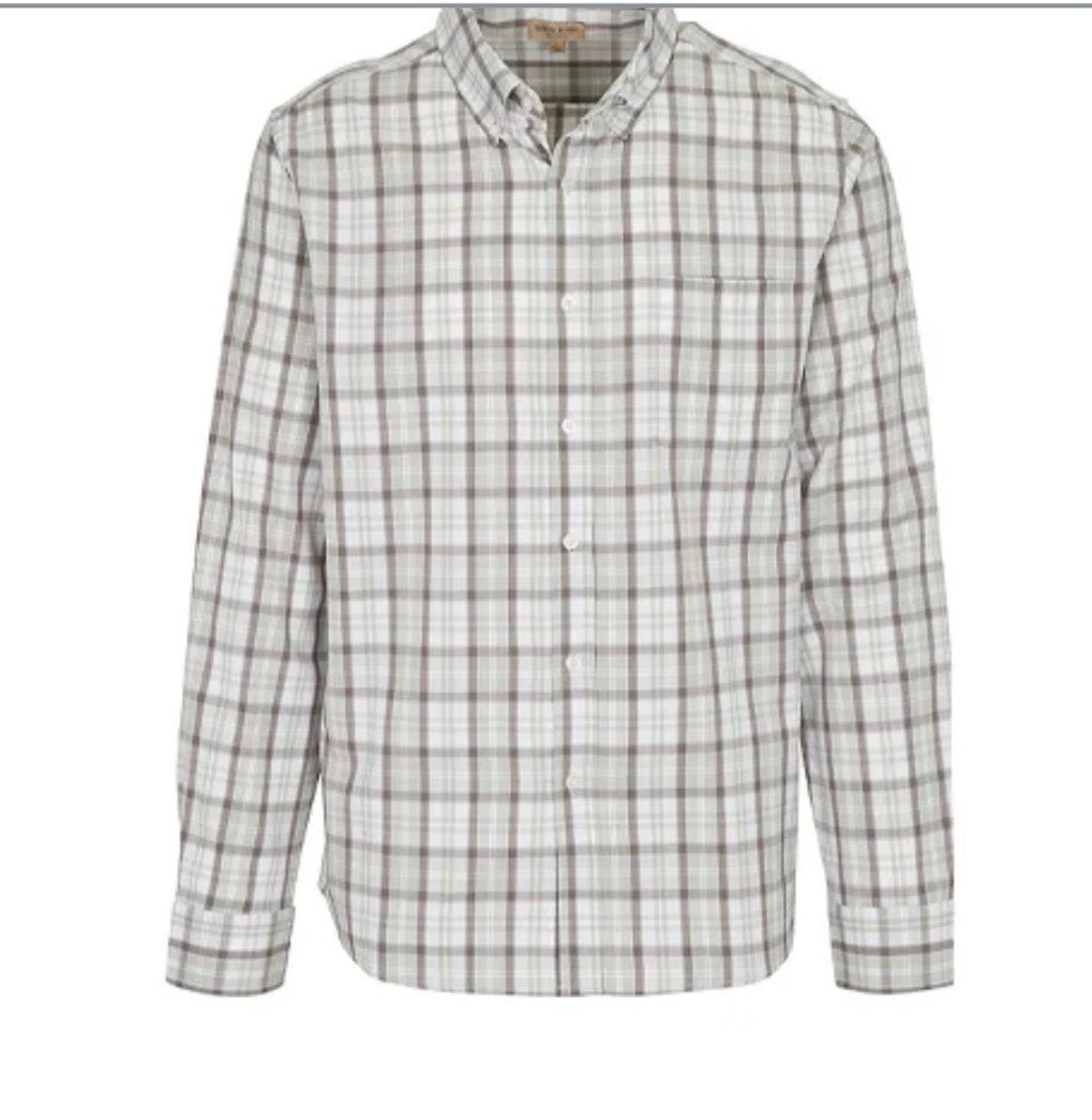 Herringbone plaid shirt