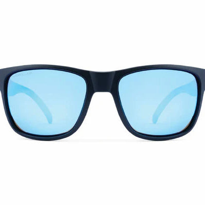 Optic Nerve-Kingfish Matte Black w/ HYDROGLARE Polarized Smoke Lens Ice Blue Mirror