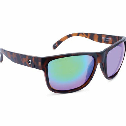 Optic Nerve-Kingfish Matte Tortoise w/ HYDROGLARE Polarized Brown Lens Green Mirror