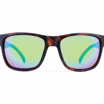 Optic Nerve-Kingfish Matte Tortoise w/ HYDROGLARE Polarized Brown Lens Green Mirror