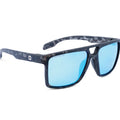 Optic Nerve-Larimer Matte Gray Tortuga w/ HYDROGLARE Polarized Smoke Lens Ice Blue Mirror