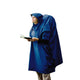 Nylon Tarp Poncho Blue Royal Blue One Size