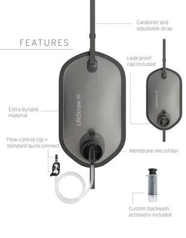 LifeStraw Peak Series Gravity Water Filter System – 8L