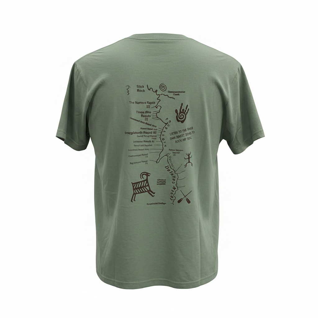 Dolores River Map T-Shirt