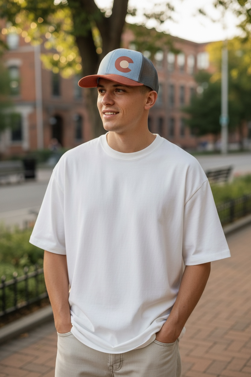 Colorado C Trucker Hat Orange/Charcoal/Gray