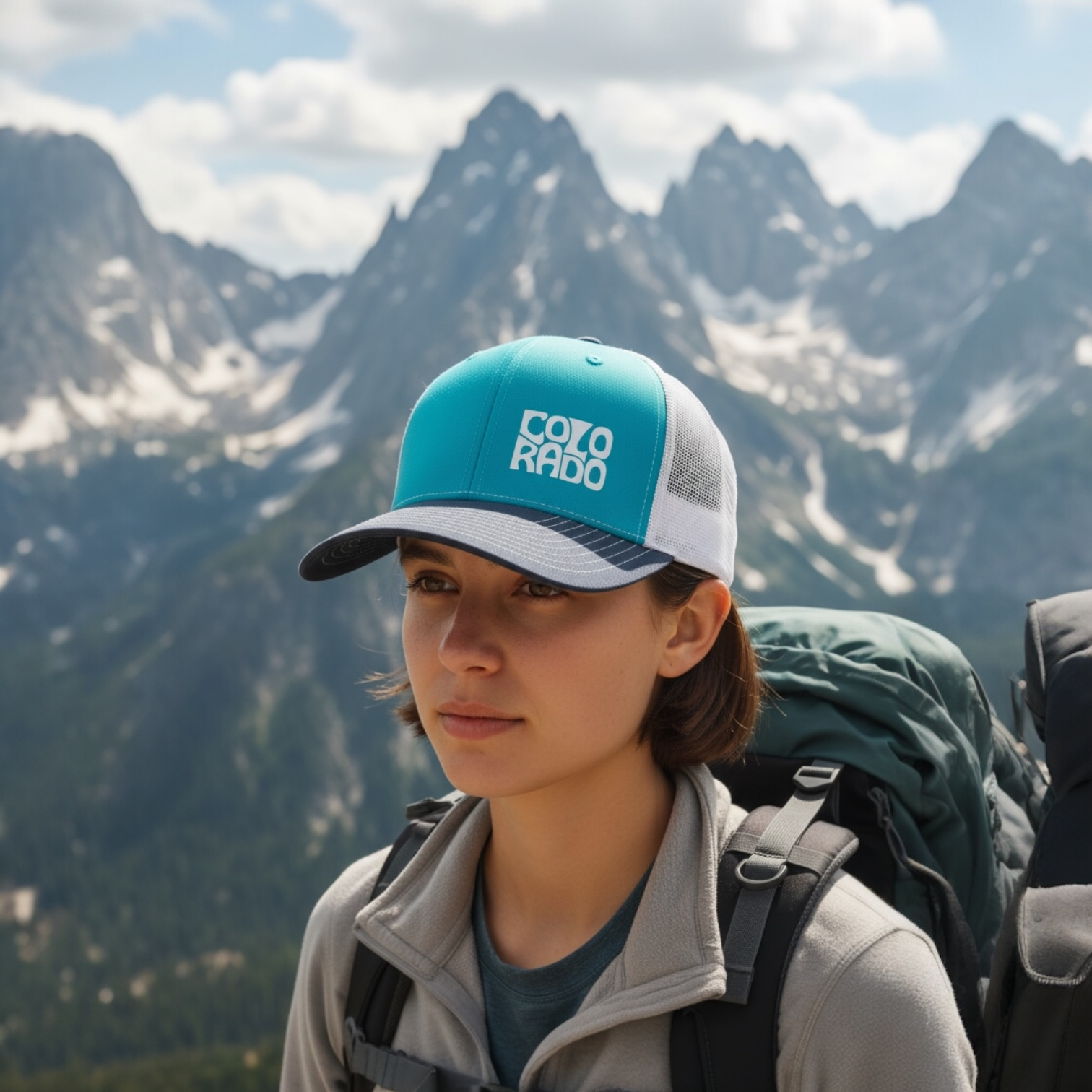 ColoRado Trucker Hat Blue/Navy/white