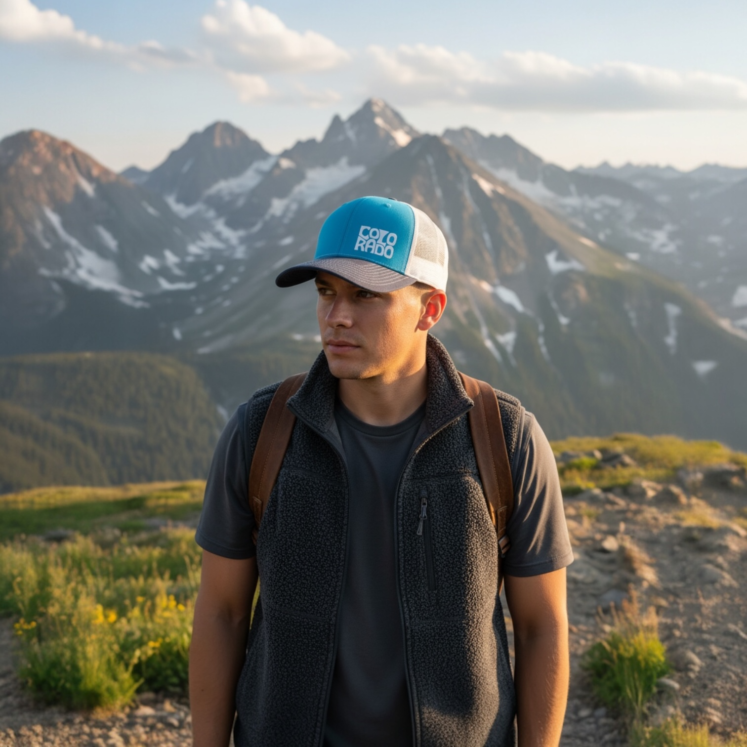 ColoRado Trucker Hat Blue/Navy/white